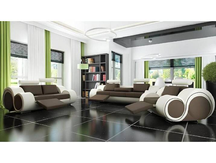 Xlmoebel 3-Sitzer Elegante Polstergarnitur aus Leder mit USB-Anschluss 3-Sitzer, Hergestellt in Europa, beige braun, Braun/Beige Xlmoebel 3-Sitzer Elegante Polstergarnitur aus Leder mit USB-Anschluss 3-Sitzer, Hergestellt in Europa, beige braun, Braun/Beige von elegante