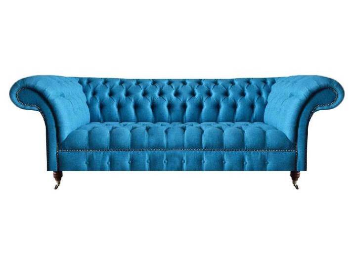 Xlmoebel Chesterfield-Sofa Himmelblauer Chesterfield Dreisitzer Elegante Dreisitzer Moderne Sofa, 1 Teile, Hergestellt in Europa, blau Xlmoebel Chesterfield-Sofa Himmelblauer Chesterfield Dreisitzer Elegante Dreisitzer Moderne Sofa, 1 Teile, Hergestellt in Europa, blau von elegante