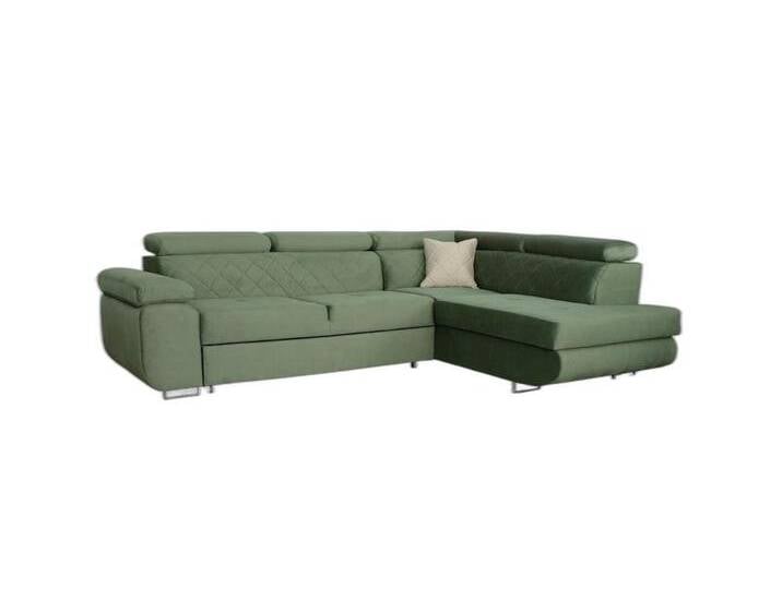 Xlmoebel Ecksofa Elegante Möbel Sitzlandschaft Ecksofa L-Shape Polsterung Stoff Trendy, 2 Teile, Hergestellt in Europa, grün von elegante