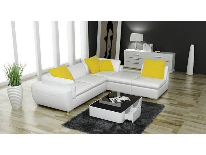 Xlmoebel Ecksofa Ledersofa mit USB Elegante Sofa Design Modern Leder, Hergestellt in Europa, weiß, Variante A, Weiß Xlmoebel Ecksofa Ledersofa mit USB Elegante Sofa Design Modern Leder, Hergestellt in Europa, weiß, Variante A, Weiß von elegante