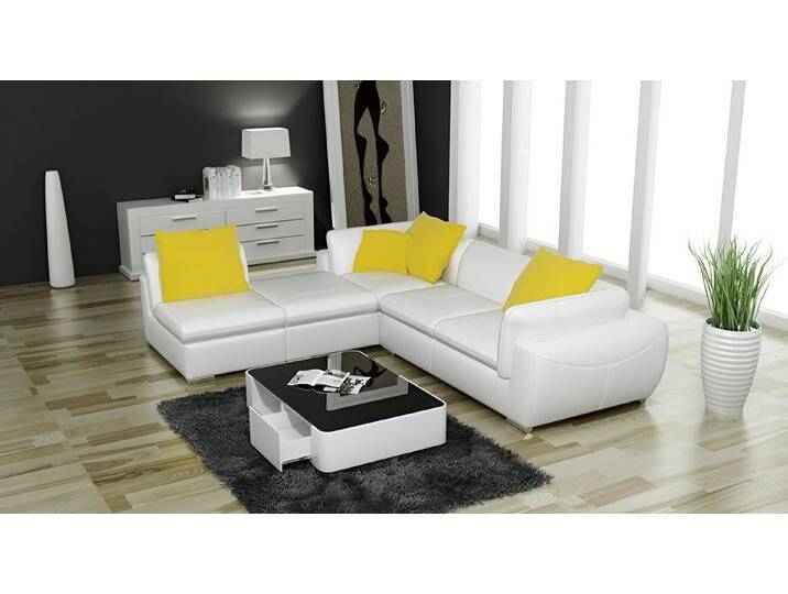 Xlmoebel Ecksofa Ledersofa mit USB Elegante Sofa Design Modern Leder, Hergestellt in Europa, weiß, Variante B, Weiß Xlmoebel Ecksofa Ledersofa mit USB Elegante Sofa Design Modern Leder, Hergestellt in Europa, weiß, Variante B, Weiß von elegante