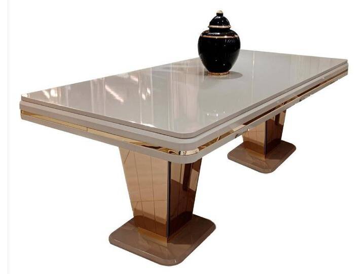 Xlmoebel Esstisch Elegante Möbel mit markantem Design und zeitloser Eleganz (Esstisch), Hergestellt in Europa, weiß von elegante