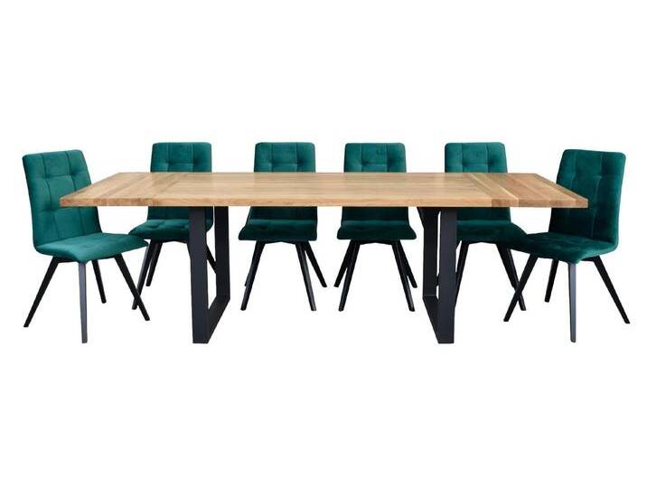Xlmoebel Esszimmer-Set 7-tlg. Set – Tisch mit 6 Lehnstühlen, elegante Möbelgarnitur, (7-St., 7tlg. Esszimmer Set (Esstisch + 6x Stühle) von elegante