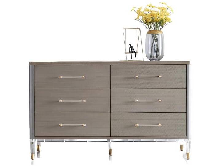 Xlmoebel Kommode Designer-Kommode Möbel Schrank Elegante Kommoden Stilvolles Sideboard (Kommode), Hergestellt in Europa, grau von elegante