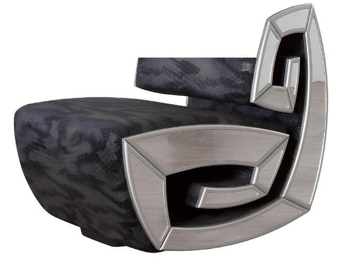 Xlmoebel Loungesessel Hochwertiger Solitär-Designer-Clubsessel Polstersessel Elegante Möbel (1-St., Sessel), Hergestellt in Europa, grau von elegante