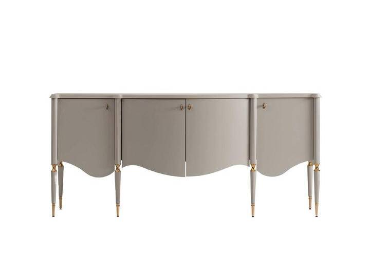 Xlmoebel Sideboard Holz Beige Esszimmer Möbel Schrank - Elegante Anrichte Kommode (1 St., Sideboard), Hergestellt in Europa, beige von elegante