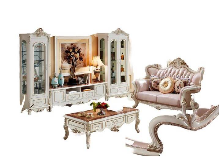 Xlmoebel Vitrine Neue elegante klassische Vitrine aus Holz und Glas in luxuriösem Weiß (Vitrine) Hergestellt in Europa, weiß von elegante
