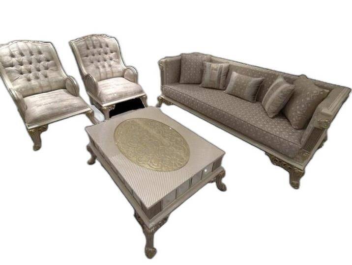 Xlmoebel Wohnzimmer-Set Elegante Wohnraum Möbel Kombination Sofa + 2x bequeme Stühle, (3-St., 1x 3-Sitzer + 2x Sessel ohne Couchtisch) von elegante