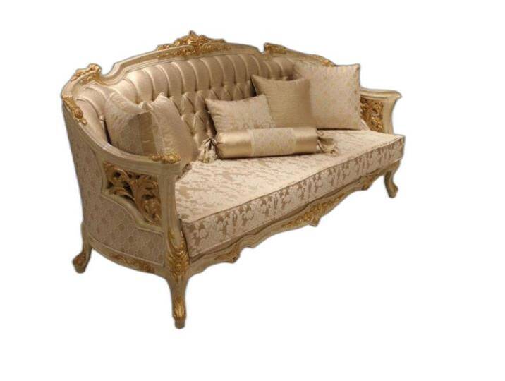 Xlmoebel Wohnzimmer-Set Elegante Wohnraum Sofa-Set 3+3 Sitzer zeitgenössisches Beige, (2-St., 2x Sofa 3 Sitzer), Hergestellt in Europa, beige von elegante
