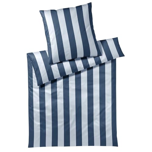 elegante Mako-Satin Bettwäsche Night Stripe blau 1 Bettbezug 135 x 200 cm + 1 Kissenbezug 80 x 80 cm elegante Mako-Satin Bettwäsche Night Stripe blau 1 Bettbezug 135 x 200 cm + 1 Kissenbezug 80 x 80 cm von elegante
