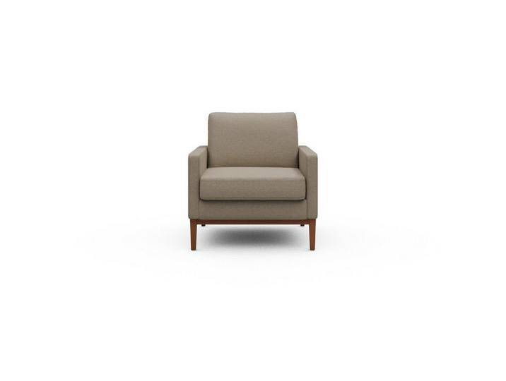 moebelfaktor Sessel Bodo, Retro-Design, elegante Linien, stabile Holzkonstruktion, beige, 445-Natural-Beige von elegante