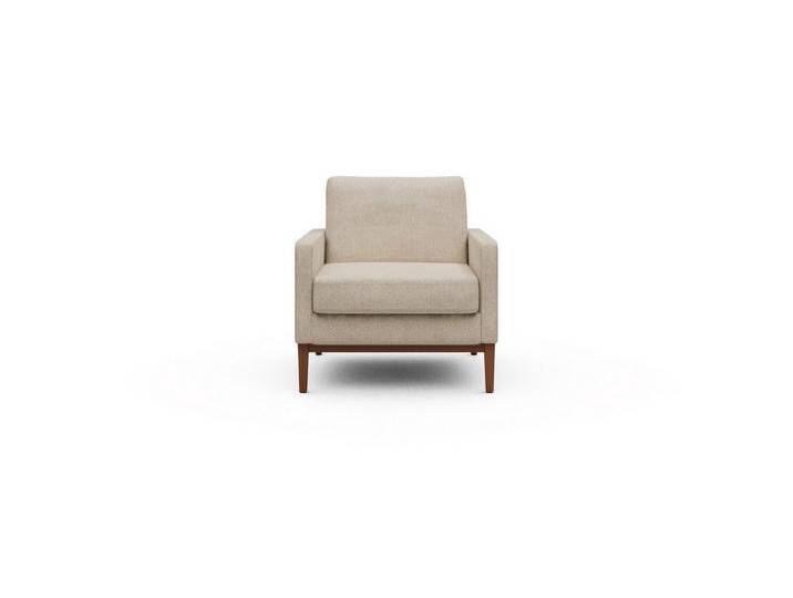 moebelfaktor Sessel Bodo, Retro-Design, elegante Linien, stabile Holzkonstruktion, beige, 496-Natural-Beige von elegante