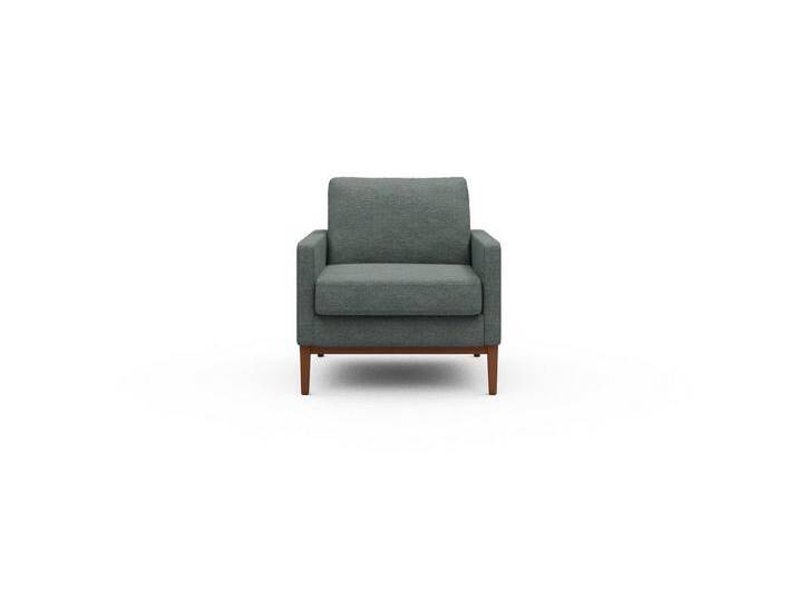 moebelfaktor Sessel Bodo, Retro-Design, elegante Linien, stabile Holzkonstruktion, blau, 770-Cielo-Blue von elegante