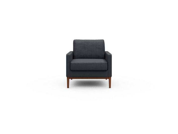 moebelfaktor Sessel Bodo, Retro-Design, elegante Linien, stabile Holzkonstruktion, grau, 308-Slate-Grey von elegante