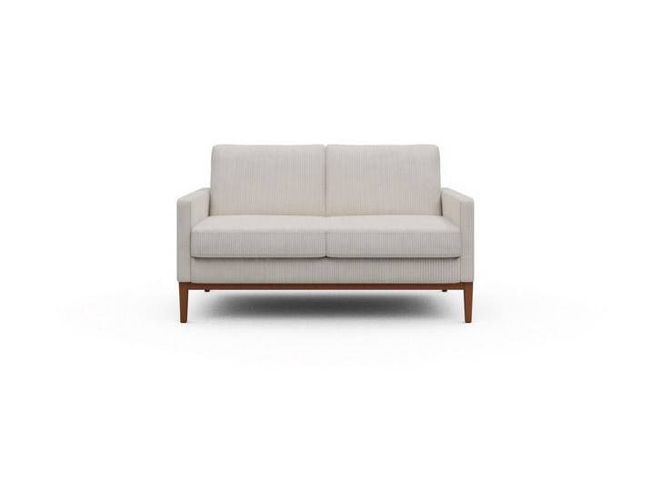 moebelfaktor Sofa Bodo 2-Sitzer, Retro-Design, elegante Linien, stabile Holzkonstruktion, beige, 594-Ivory von elegante