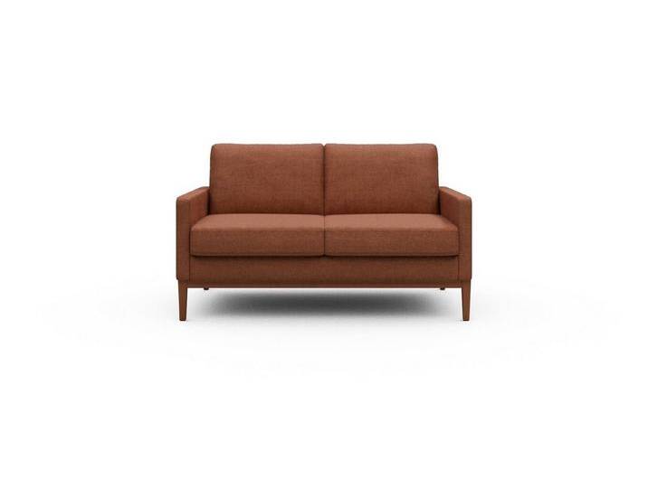 moebelfaktor Sofa Bodo 2-Sitzer, Retro-Design, elegante Linien, stabile Holzkonstruktion, braun, 301-Weda-Rust von elegante