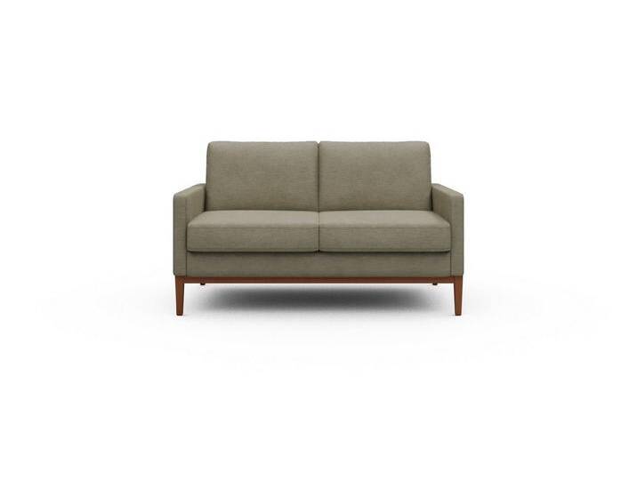 moebelfaktor Sofa Bodo 2-Sitzer, Retro-Design, elegante Linien, stabile Holzkonstruktion, braun, 571-Dusty-Sand von elegante