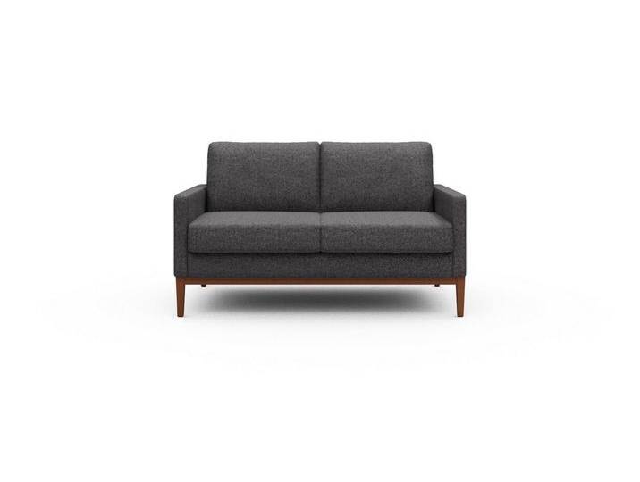 moebelfaktor Sofa Bodo 2-Sitzer, Retro-Design, elegante Linien, stabile Holzkonstruktion, grau, 337-Anthracite von elegante
