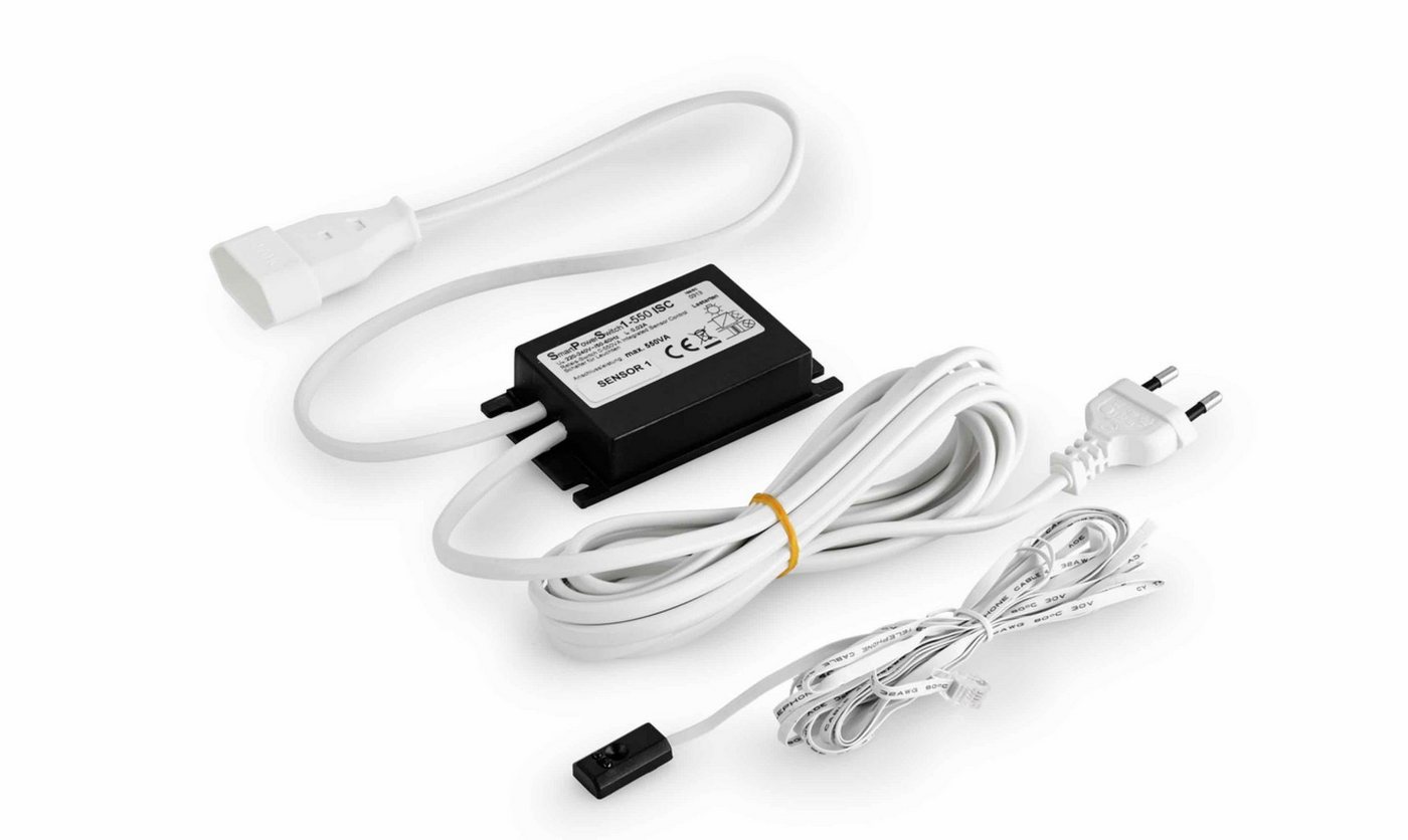 elektra LED Unterbauleuchte Naber Sensor 1, schwarz, berührungsloser Lichtschalter von elektra