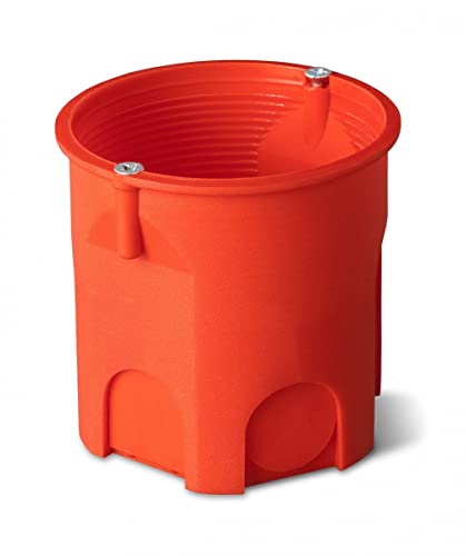 Unterputzdose 60mm tief mit Schrauben orange PK-60 LUX 0206-51 /60St./Elektro-Abdeckplatte 5907569154098 von elektro-plast nasielsk