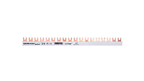 Verbindungsschiene 1P 63A 10mm2 Gabelgabel (18 Mod.) 1F S18 1F-10 45.108 Elektro-plast Spatel 5901769010598 von elektro-plast opatÓwek