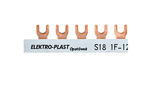 Verbindungsschiene 1P 63A 12mm2 Gabelgabel (18 Mod.) 1F S18 1F-10 45.308 Elektro-plast Spatel 5901769010635 von elektro-plast opatÓwek