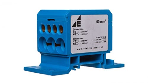 Verteilerblock 2x4-50mm2 + 3x2,5-25mm2 + 4x2,5-16mm² blau DB1-N 48.11 Elektro-plast Spatel 5901769011403 von elektro-plast opatÓwek