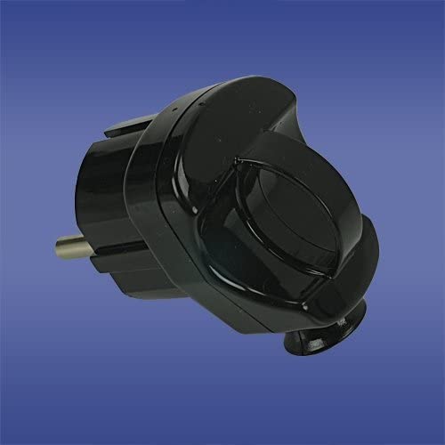 Winkelstecker teilbar mit Halter w/u unischuko 16A 2P AWA-WS schwarz 51.51 Elektro-plast Spatel 5905548287782 von elektro-plast opatÓwek