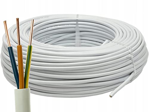 Elektrokabel YDY 3 x 1,5 mm², NYM-J 450/750V, Installationskabel – Unterputz/Aufputz, Feuchtraumkabel, Mantelleitung Elektrokabel, Kabel Elektroleitung, 1m von elektrokabel