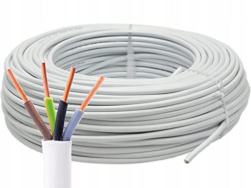 Elektrokabel YDY 4 x 1,5 mm², NYM-J 450/750V, Installationskabel – Unterputz/Aufputz, Feuchtraumkabel, Mantelleitung Elektrokabel, Kabel Elektroleitung, 10m von elektrokabel