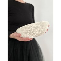Große Gold Splatter Geode Schale - Keramik Servierschale, Und Weiß Handgemachte Keramikschale, Keramikschale von elementclaystudio