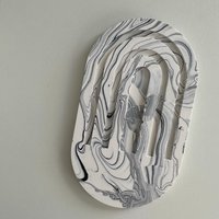 Handgemachtes Oval Tablett | Vielseitig Für Schmuck, Kerzen & Gläser Stilvoll Modern Handgemachtes Oval Tablett | Vielseitig Für Schmuck, Kerzen & Gläser Stilvoll Modern von eleonoragutjahr