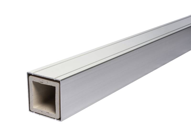 elephant Alupfosten 265 x 6,8 x 6,8 eloxiert mit Abdeckung von elephant
