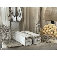 Duo Alte Apothekerschubladen Mit Schiebedeckel von elfloraart