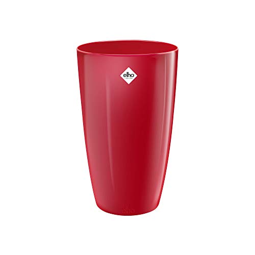 Elho Brussels Diamond Rund Hoch 40 - Blumentopf - Lovely Rot - Drinnen - Ø 39 x H 71.5 cm von elho