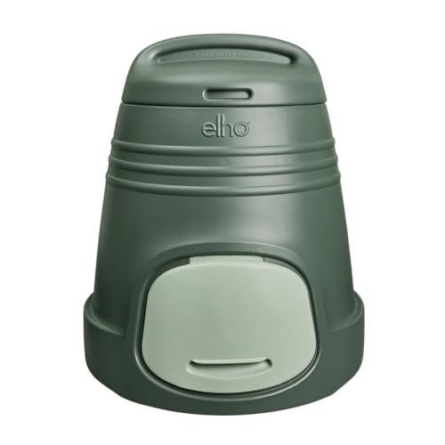 Elho Green Basics Komposter 200L - Komposter Garten - 100% Recyceltem Plastik - Ø L 66.6 x B 65.0 x H 72.5 cm - Grün/Laubgrün Elho Green Basics Komposter 200L - Komposter Garten - 100% Recyceltem Plastik - Ø L 66.6 x B 65.0 x H 72.5 cm - Grün/Laubgrün von elho