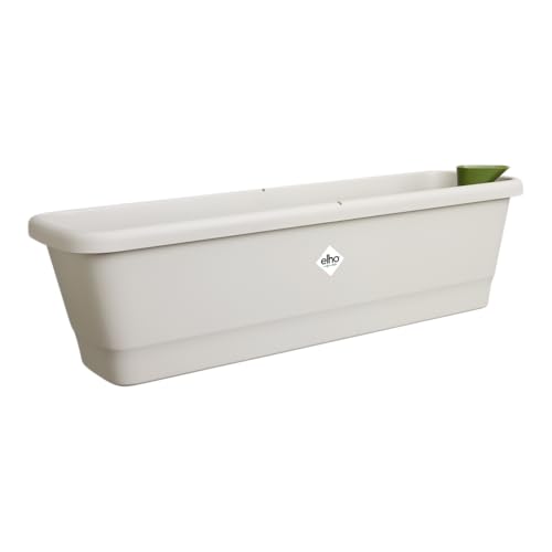 elho noa balkonkasten l - Übertopf für Balkon mit Wasserreservoir - 100% Recyceltem Plastik - Grau/Warmes Grau elho noa balkonkasten l - Übertopf für Balkon mit Wasserreservoir - 100% Recyceltem Plastik - Grau/Warmes Grau von elho