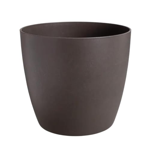 elho The Coffee Collection Rund 18 cm – Blumentopf für den Innenbereich – Hergestellt aus Kaffeesatz und recyceltem Kunststoff - Braun/Espresso Braun von elho