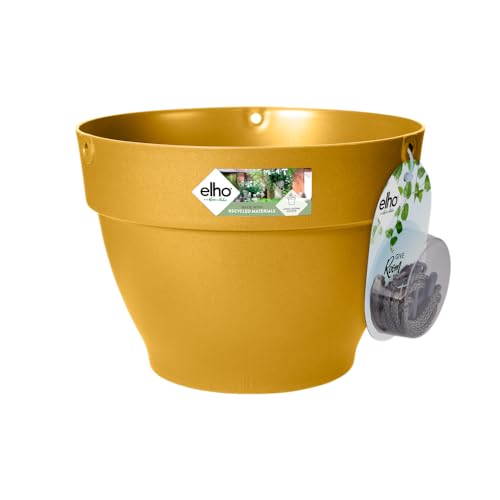 elho Vibia Campana Hängeampel 26 - Blumentopf Hängend - Pflanzentopf für Außen - Ø 26.0 x H 18.4 cm - Gelb/Honig Gelb elho Vibia Campana Hängeampel 26 - Blumentopf Hängend - Pflanzentopf für Außen - Ø 26.0 x H 18.4 cm - Gelb/Honig Gelb von elho