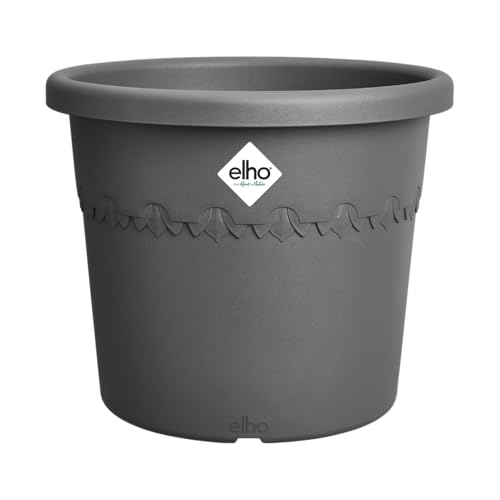 elho Algarve Cilindro Wheels 58cm – Großer Blumentopf für den Außenbereich – Pflanzgefäße – 100% recycelter Kunststoff - Schwarz/Anthrazit elho Algarve Cilindro Wheels 58cm – Großer Blumentopf für den Außenbereich – Pflanzgefäße – 100% recycelter Kunststoff - Schwarz/Anthrazit von elho