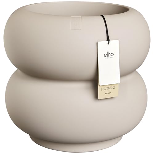 elho Amber Roll Low 43 - Blumentopf für Innen und Außen - 100% Recyceltem Plastik - Ø 43 x H 40 cm - Beige/Balanced Beige elho Amber Roll Low 43 - Blumentopf für Innen und Außen - 100% Recyceltem Plastik - Ø 43 x H 40 cm - Beige/Balanced Beige von elho
