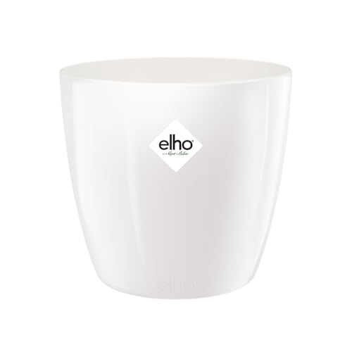elho Brussels Diamond Rund 22 - Blumentopf für Innen - 100% recyceltem Plastik - Ø 22.4 x H 20.1 cm - Weiß/Weiss elho Brussels Diamond Rund 22 - Blumentopf für Innen - 100% recyceltem Plastik - Ø 22.4 x H 20.1 cm - Weiß/Weiss von elho