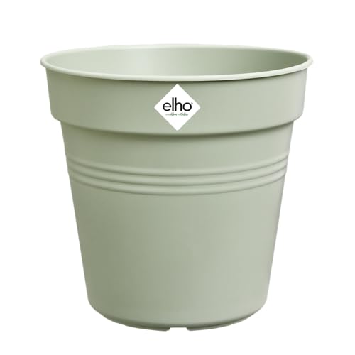 elho Green Basics Anzuchttopf 27 - Growpot für Züchten und Ernten - Ø 27.0 x H 24.7 cm - Grün/Steingrün von elho