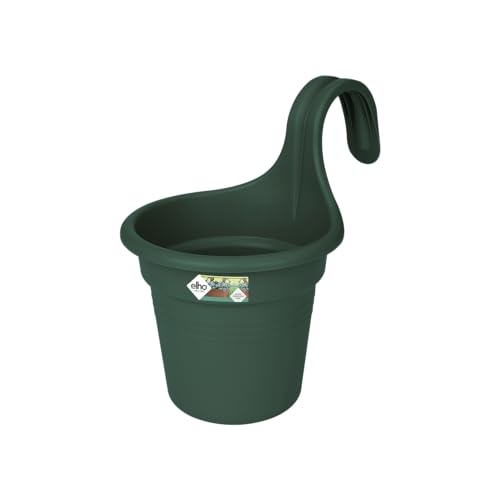 elho Green Basics Easy Hanger S 26 - Übertopf für Balkon & Außen - Ø 26.5 x H 25.5 cm - Grün/Laubgrün von elho