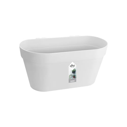 elho Loft Urban Green Wall Pflanztopf Duo 28 - Blumentopf für Balkon & Außen - Ø 28.0 x H 13.2 cm - Weiß/Weiss von elho