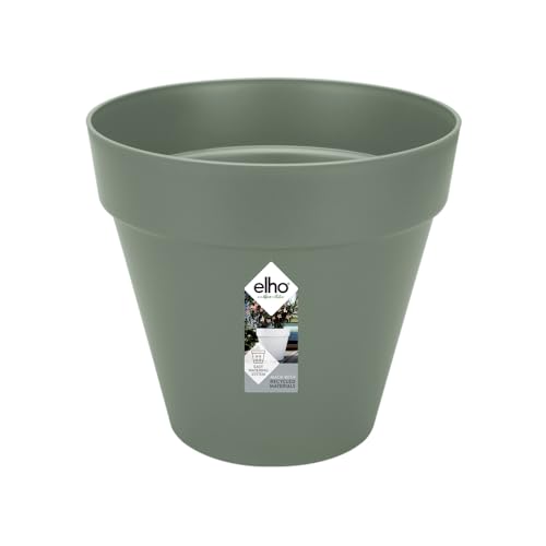 elho Loft Urban Rund 25 - Blumentopf für Außen - 100% recyceltem Plastik - Ø 24.5 x H 22.0 cm - Grün/Pistazien Grün elho Loft Urban Rund 25 - Blumentopf für Außen - 100% recyceltem Plastik - Ø 24.5 x H 22.0 cm - Grün/Pistazien Grün von elho