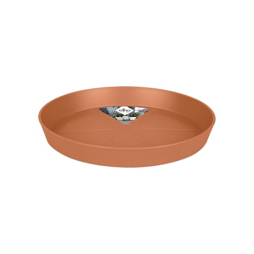 elho Loft Urban Untersetzer Rund 21 - Untersetzer für Außen & Zubehör - Ø 20.4 x H 2.9 cm - Braun/Terra von elho