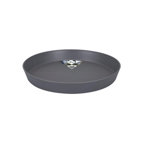 elho Loft Urban Untersetzer Rund 30 - Untersetzer für Außen & Zubehör - Ø 30.2 x H 4.1 cm - Schwarz/Anthrazit von elho