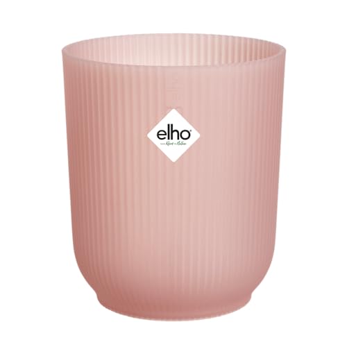 elho Vibes Fold Orchid High 12,5cm – Orchideentopf für den Innenbereich – Blumentöpfe für den Innenbereich – 100% recycelter Kunststoff - Rosa/Glasiertes Rosa von elho