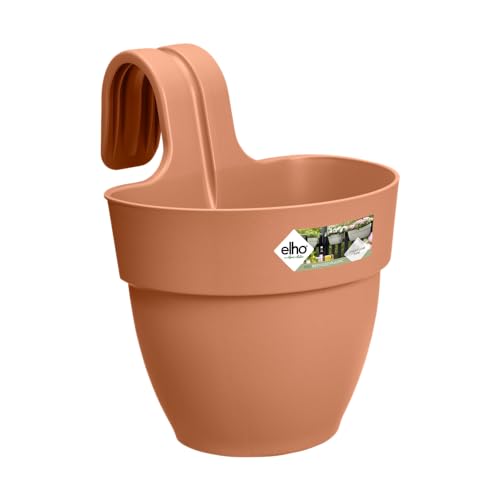 elho Vibia Campana Easy Hanger S 21 - Übertopf für Balkon & Außen - Ø 20.5 x H 26.5 cm - Braun/Terra von elho